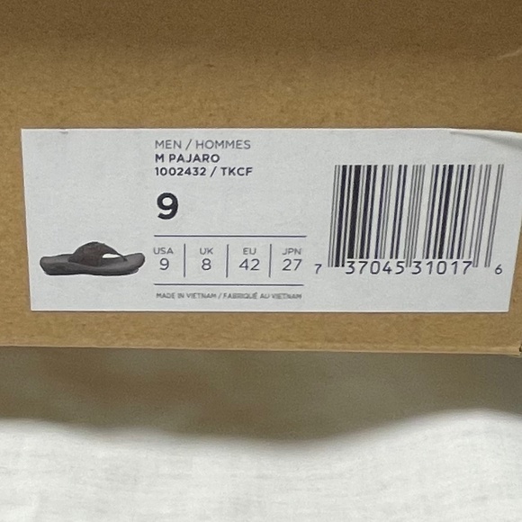 Teva Men’s Pajaro Flip Flop. Wide strap. Brown Size 9. Summer Shoe. New In Box - Picture 2 of 6